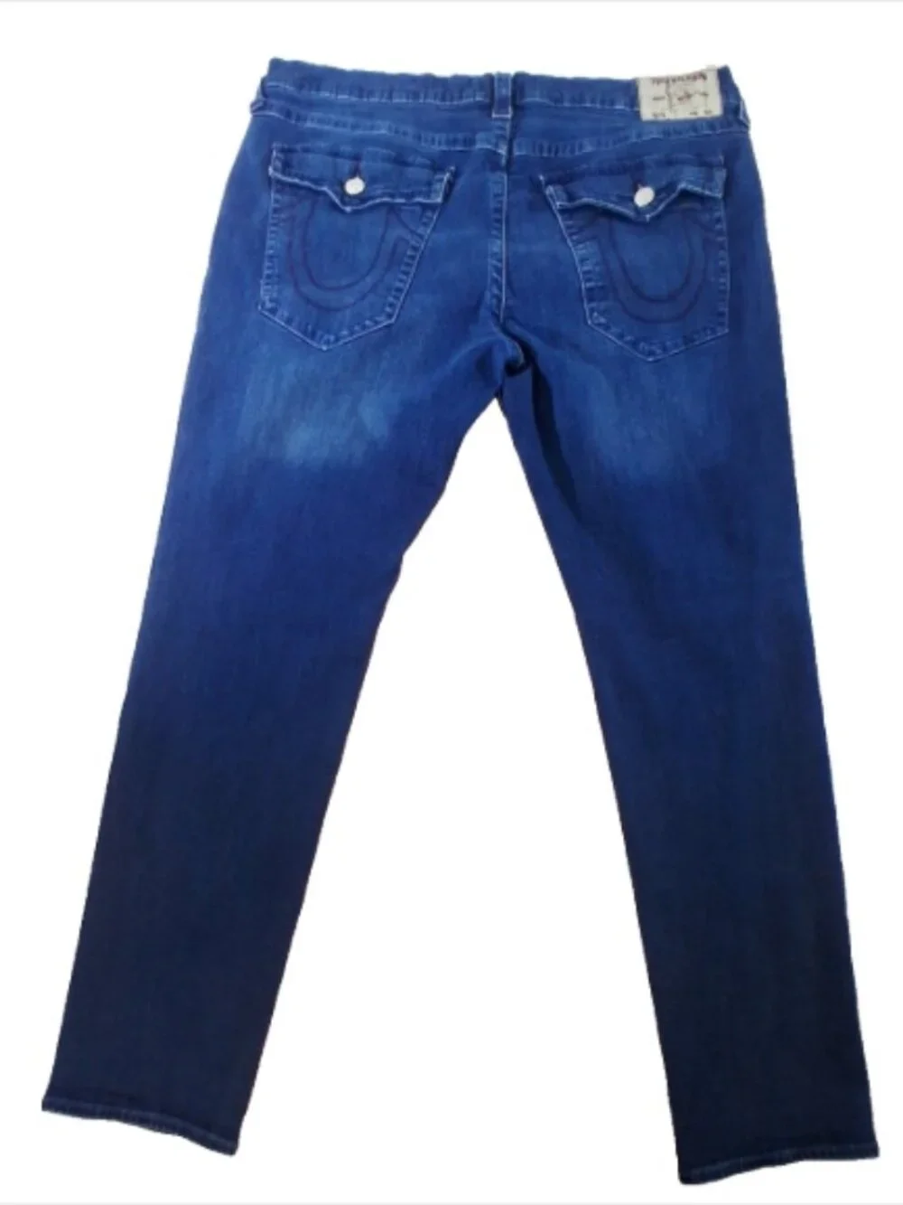 True Religion Jeans Mens 40(fits 42x34) Geno Relaxed Slim SN Flap Pockets